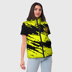 Женский жилет Российская империя краски жёлтые, цвет: 3D-светло-серый — фото 2