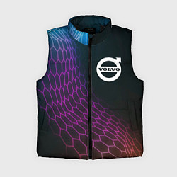 Женский жилет Volvo neon hexagon, цвет: 3D-черный