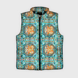 Женский жилет Орнамент пейсли, цвет: 3D-черный