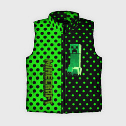 Женский жилет Minecraft creeper pattern, цвет: 3D-черный