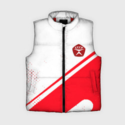 Женский жилет СССР спортивный стиль и знак качества, цвет: 3D-красный
