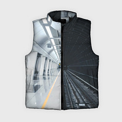 Женский жилет Метро Москвы, цвет: 3D-черный