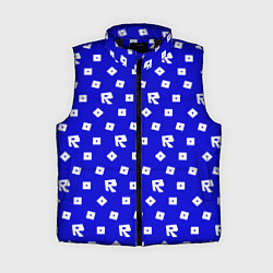 Женский жилет Roblox blue pattern, цвет: 3D-черный