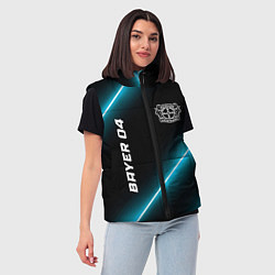 Женский жилет Bayer 04 неоновые лампы, цвет: 3D-черный — фото 2