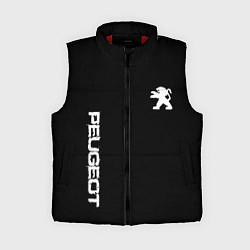 Женский жилет Peugeot logo white
