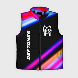Женский жилет Deftones neon rock lights