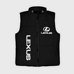 Женский жилет Lexus white logo auto, цвет: 3D-светло-серый