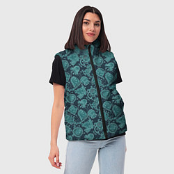 Женский жилет Языкатые монстры, цвет: 3D-красный — фото 2