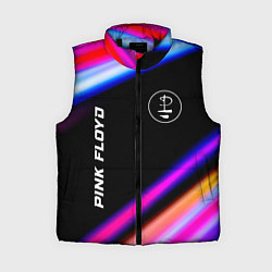 Женский жилет Pink Floyd neon rock lights, цвет: 3D-черный