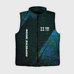 Женский жилет Depeche Mode glitch blue
