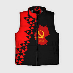 Женский жилет СССР геометрия прошлого, цвет: 3D-светло-серый