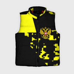 Женский жилет Россия имперский стиль пиксели, цвет: 3D-красный