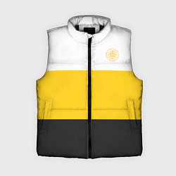 Женский жилет За веру царя и святую триединую Русь КЦК желтый, цвет: 3D-черный