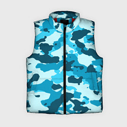 Женский жилет Военная текстура камуфляжа, цвет: 3D-красный