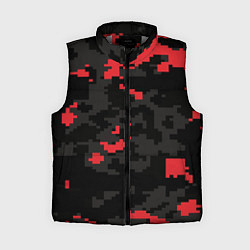 Женский жилет Камуфляжная текстура милитари, цвет: 3D-светло-серый
