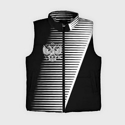 Женский жилет Герб текстура геомтерия, цвет: 3D-светло-серый