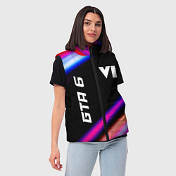 Женский жилет GTA 6 speed game lights, цвет: 3D-черный — фото 2