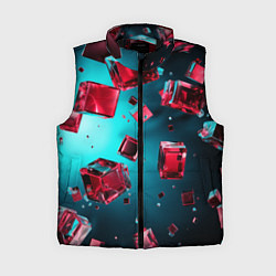 Женский жилет Взрыв из камней, цвет: 3D-черный