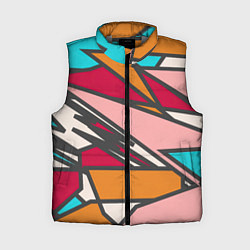 Женский жилет Забавная геометрия, цвет: 3D-светло-серый