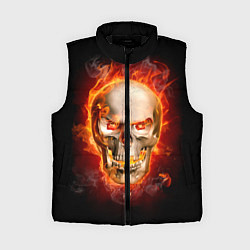 Женский жилет Лучший пылающий череп