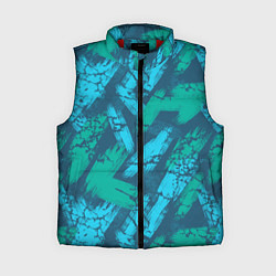 Женский жилет Абстракция узорчатая кисть, цвет: 3D-красный