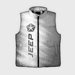 Женский жилет Jeep - white gradient по-вертикали, цвет: 3D-черный