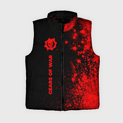 Женский жилет Gears of War - red gradient по-вертикали, цвет: 3D-черный