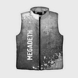 Женский жилет Megadeth - grey gradient вертикально, цвет: 3D-черный
