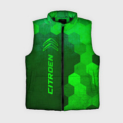 Женский жилет Citroen - green gradient по-вертикали, цвет: 3D-черный