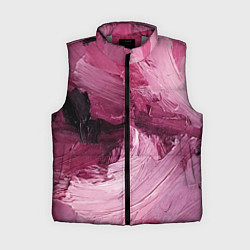 Женский жилет Розовые краски, цвет: 3D-светло-серый