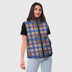 Женский жилет Клетка в клетку, цвет: 3D-черный — фото 2