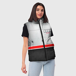 Женский жилет Audi metal sport, цвет: 3D-черный — фото 2