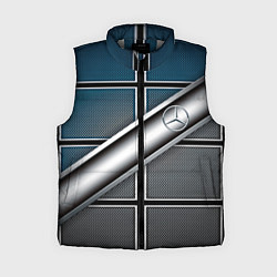 Женский жилет Mercedes benz sport geometry, цвет: 3D-светло-серый