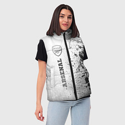 Женский жилет Arsenal - white gradient по-вертикали, цвет: 3D-черный — фото 2