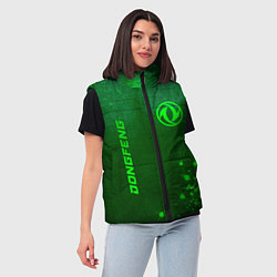 Женский жилет Dongfeng - green gradient вертикально, цвет: 3D-черный — фото 2