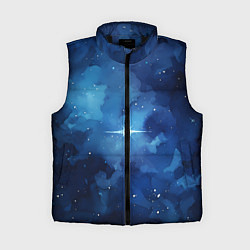 Женский жилет Звезда в ночном небе, цвет: 3D-черный