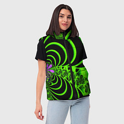 Женский жилет Оптические иллюзии абстракция, цвет: 3D-красный — фото 2