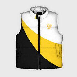 Женский жилет Сокрушу пред ним врагов его малый желтый герб Нико