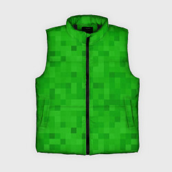 Женский жилет Крипер персонаж текстура, цвет: 3D-черный