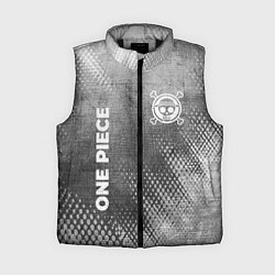 Женский жилет One Piece - grey gradient вертикально