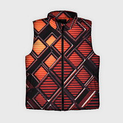 Женский жилет Геометрия карбон, цвет: 3D-красный