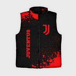 Женский жилет Juventus - red gradient вертикально, цвет: 3D-черный