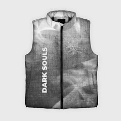 Женский жилет Dark Souls - grey gradient вертикально