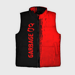 Женский жилет Garbage - red gradient по-вертикали, цвет: 3D-черный