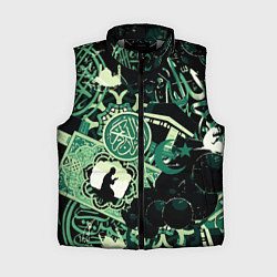 Женский жилет Полумесяц и мусульманские узоры, цвет: 3D-светло-серый