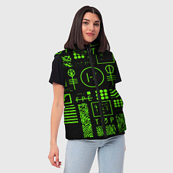 Женский жилет Twenty one pilots neon, цвет: 3D-светло-серый — фото 2