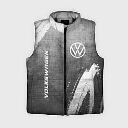 Женский жилет Volkswagen - grey gradient вертикально