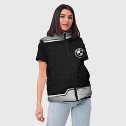 Женский жилет BMW авто текстура, цвет: 3D-красный — фото 2