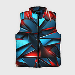 Женский жилет Геометрические осколки, цвет: 3D-черный
