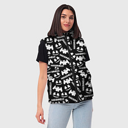 Женский жилет Marshmello pattern music, цвет: 3D-красный — фото 2